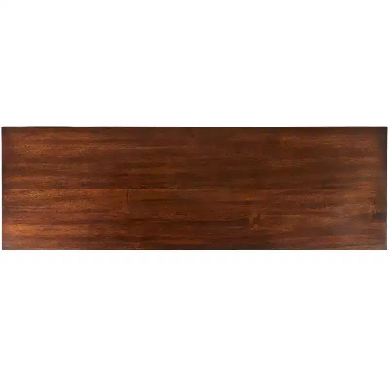 Commode à 6 tiroirs avec placage en acacia et pieds fuselés