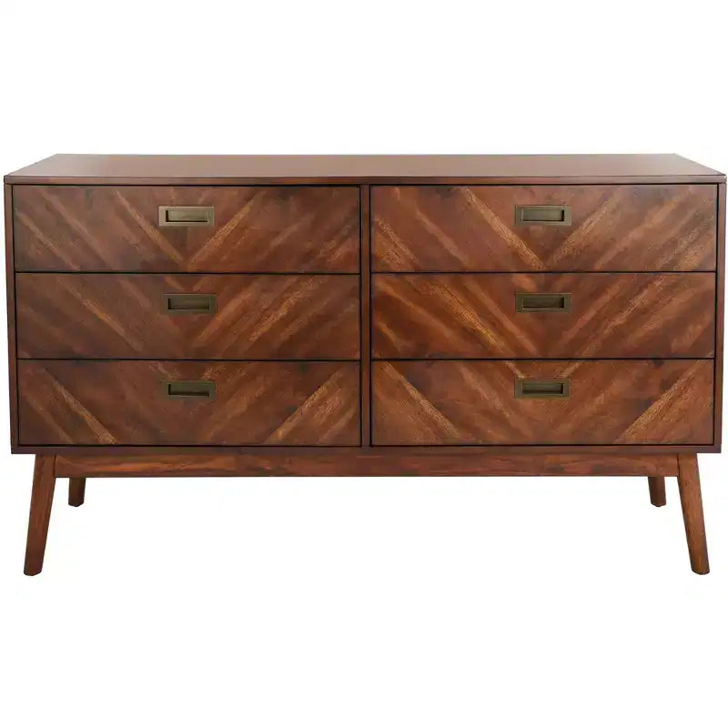 Donald 6 Drawer Mid-Centry Dresser - SFV2110 - Safavieh Couture