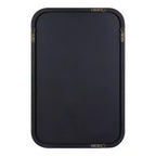 Miroir mural encadré noyer brun 23x35, suspendu toute orientation
