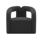 Fauteuil d'appoint Boucle avec structure en pin et mousse haute densité
