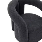 Fauteuil d'appoint Boucle avec structure en pin et mousse haute densité