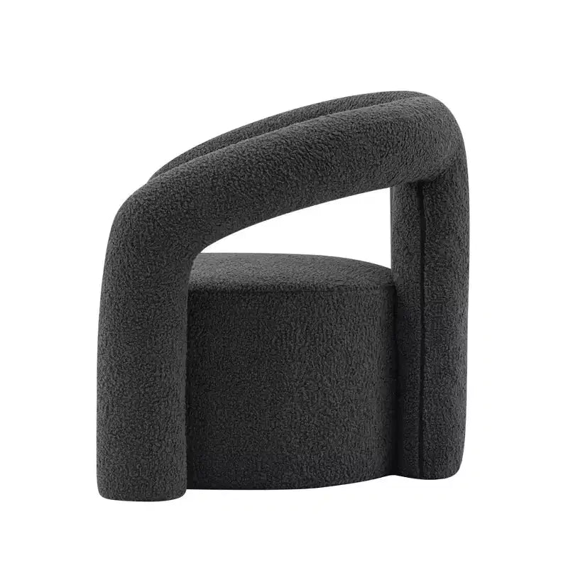Fauteuil d'appoint Boucle avec structure en pin et mousse haute densité