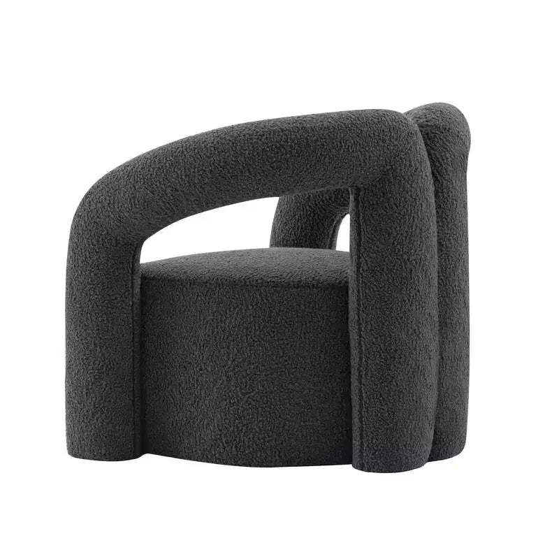 Fauteuil d'appoint Boucle avec structure en pin et mousse haute densité