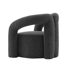 Fauteuil d'appoint Boucle avec structure en pin et mousse haute densité