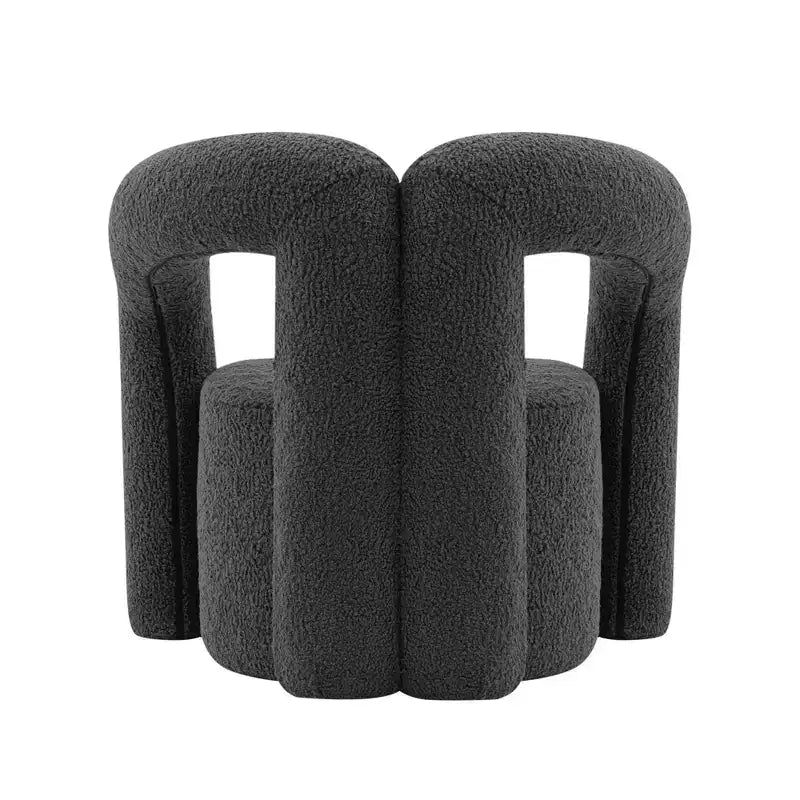 Fauteuil d'appoint Boucle avec structure en pin et mousse haute densité