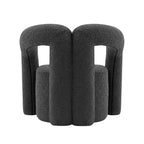 Fauteuil d'appoint Boucle avec structure en pin et mousse haute densité