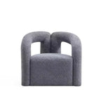 Fauteuil d'appoint Boucle avec structure en pin et mousse haute densité