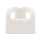 Fauteuil d'appoint Boucle avec structure en pin et mousse haute densité