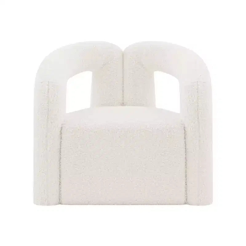 Fauteuil d'appoint Boucle avec structure en pin et mousse haute densité