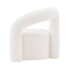 Fauteuil d'appoint Boucle avec structure en pin et mousse haute densité