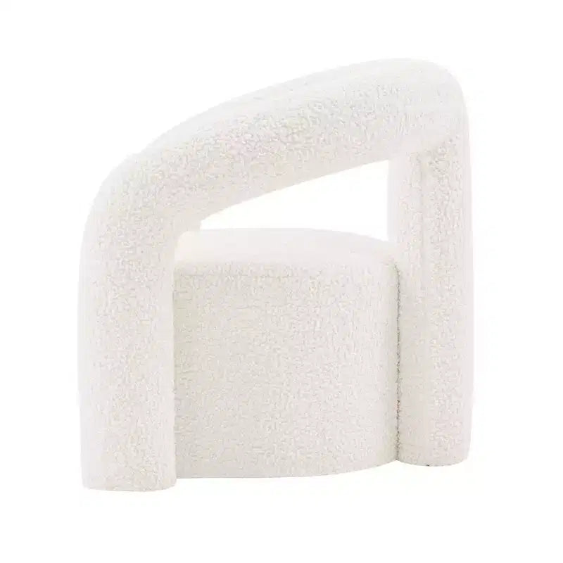 Fauteuil d'appoint Boucle avec structure en pin et mousse haute densité