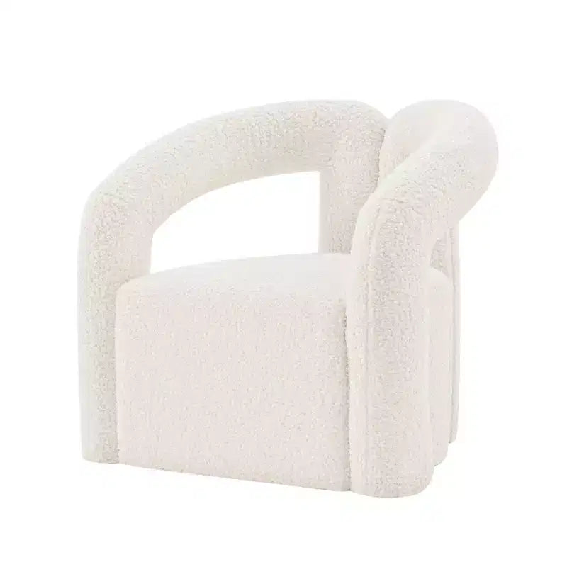 Fauteuil d'appoint Boucle avec structure en pin et mousse haute densité
