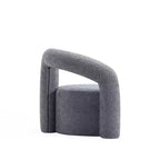 Fauteuil d'appoint Boucle avec structure en pin et mousse haute densité