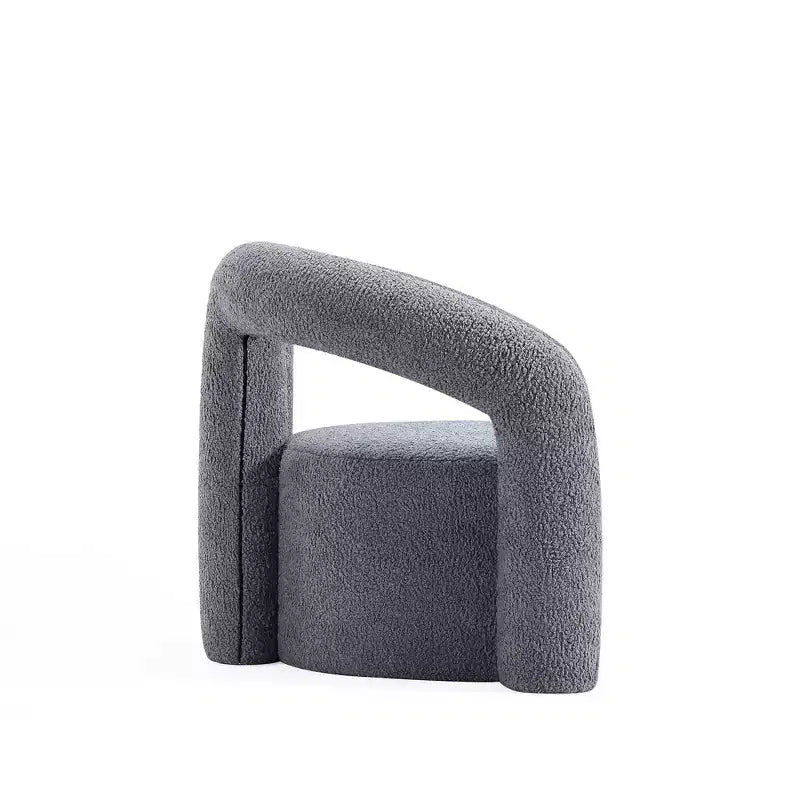 Fauteuil d'appoint Boucle avec structure en pin et mousse haute densité