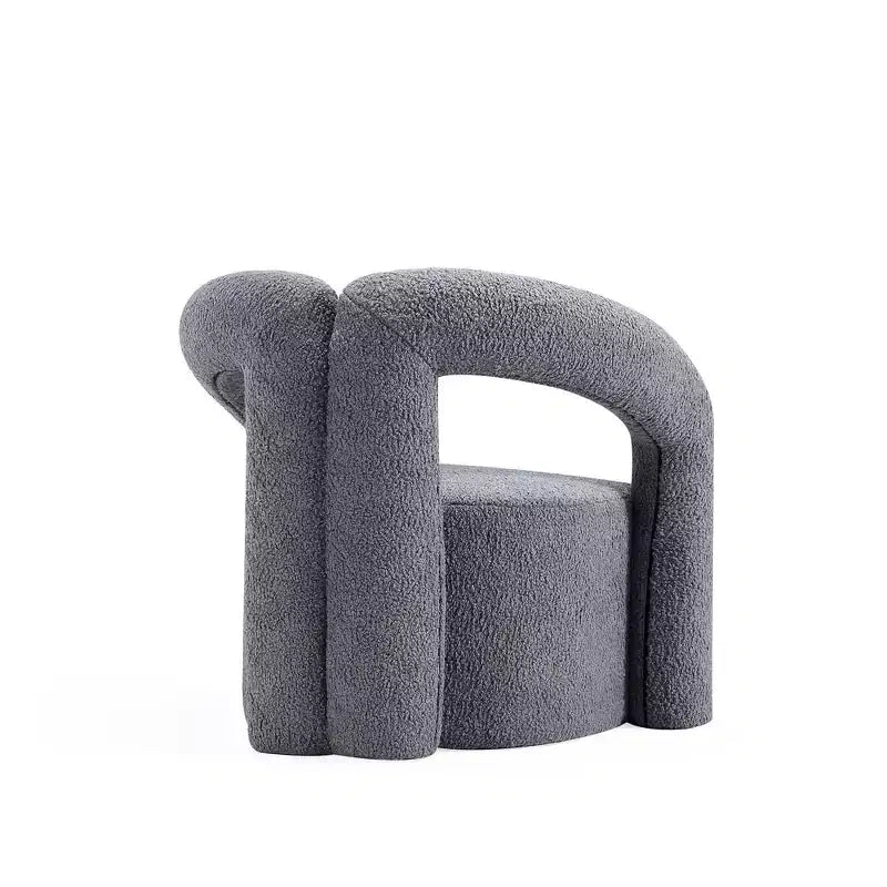 Fauteuil d'appoint Boucle avec structure en pin et mousse haute densité