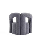 Fauteuil d'appoint Boucle avec structure en pin et mousse haute densité