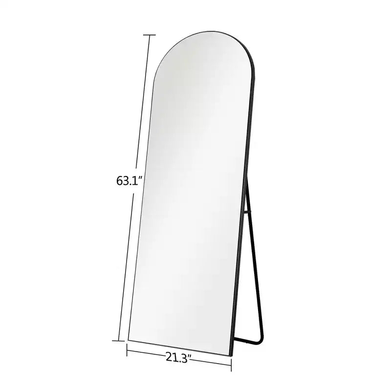 Miroir Psyché en bois arqué, mural ou sur pied