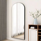 Miroir Psyché en bois arqué, mural ou sur pied
