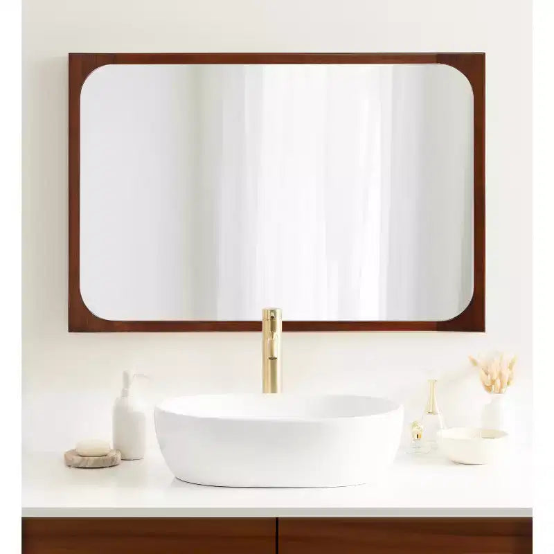 Miroir mural encadré rectangulaire 24x36, aucun assemblage requis