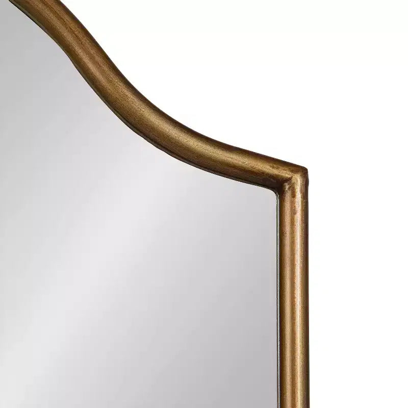 Miroir mural cintré encadré 24x36, noir ou doré