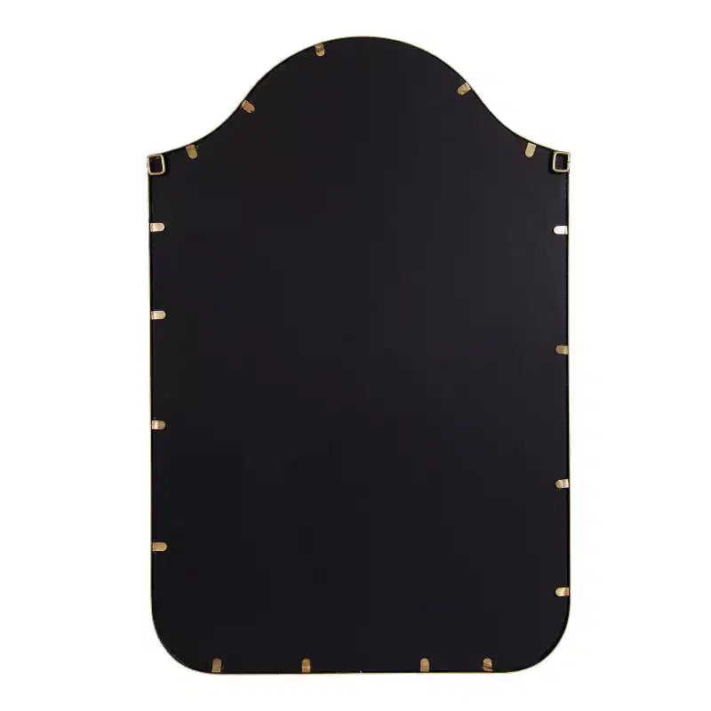 Miroir mural cintré encadré 24x36, noir ou doré