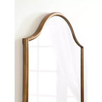 Miroir mural cintré encadré 24x36, noir ou doré