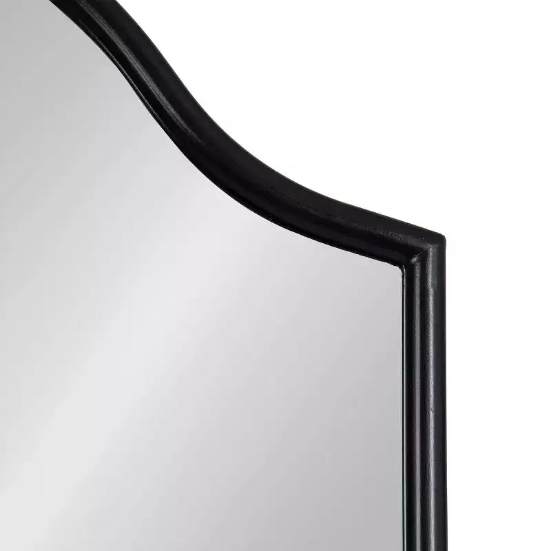 Miroir mural cintré encadré 24x36, noir ou doré