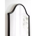 Miroir mural cintré encadré 24x36, noir ou doré