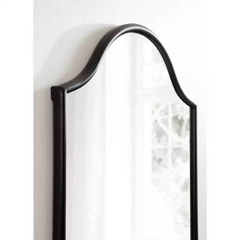 Miroir mural cintré encadré 24x36, noir ou doré