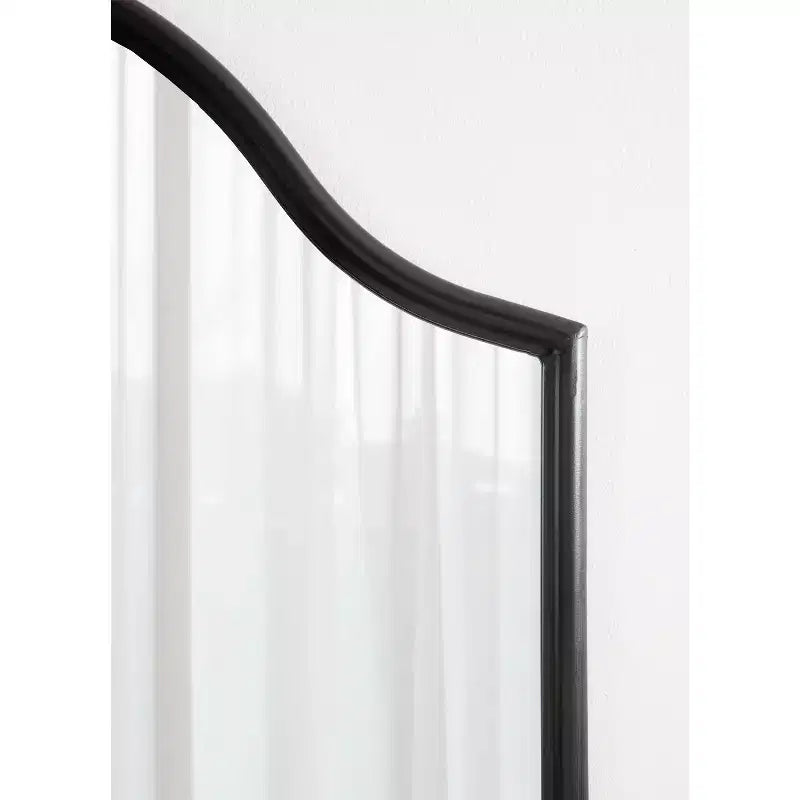 Miroir mural cintré encadré 24x36, noir ou doré
