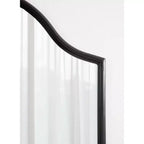 Miroir mural cintré encadré 24x36, noir ou doré