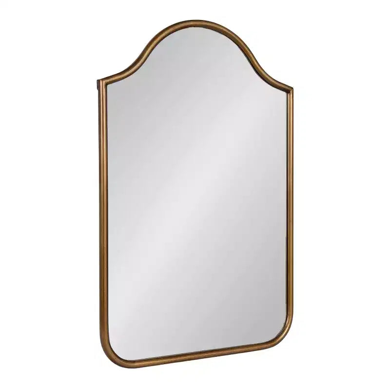 Miroir mural cintré encadré 24x36, noir ou doré