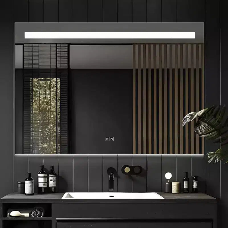 Dovelina LED Rectangle Anti-fog Bathroom Vanity Mirror