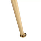 Fauteuil d'appoint en velours avec pieds dorés et accoudoirs arrondis, 125 kg