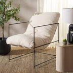 Fauteuil d'appoint capitonné