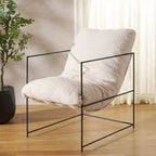 Fauteuil d'appoint capitonné