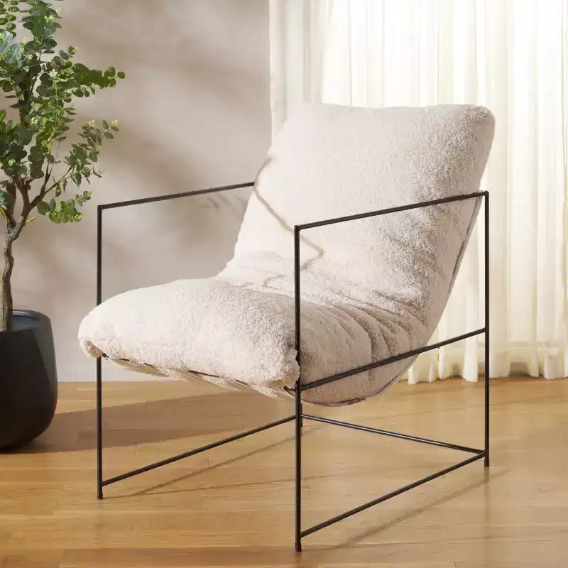 Fauteuil d'appoint capitonné