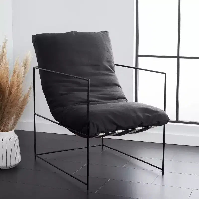 Fauteuil d'appoint capitonné