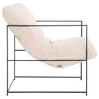 Fauteuil d'appoint capitonné