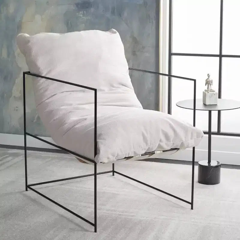 Fauteuil d'appoint capitonné