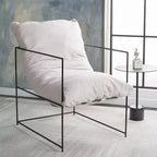 Fauteuil d'appoint capitonné