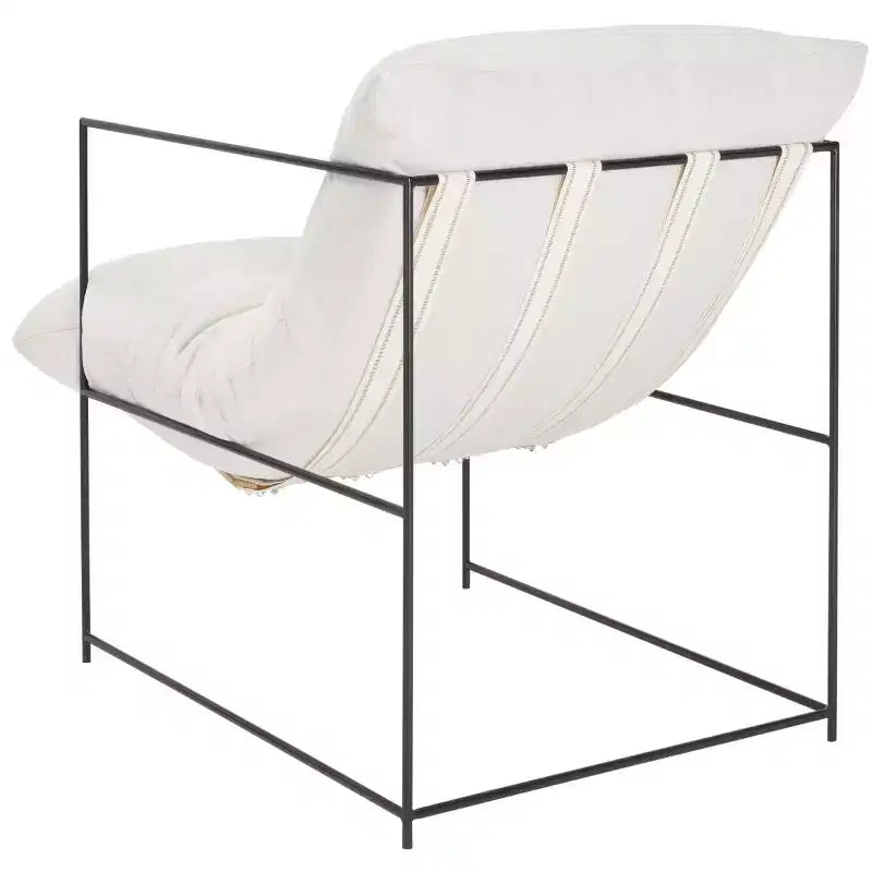 Fauteuil d'appoint capitonné