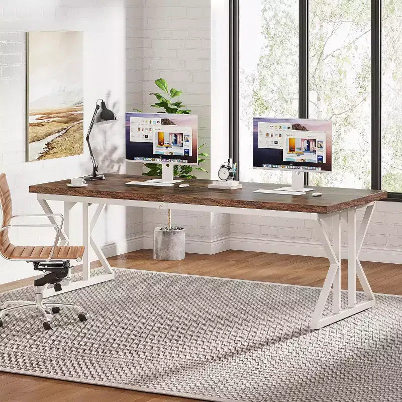 Lantine 78.7-Inch Executive Desk