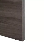 Table basse carrée en bois avec piètement en croix et plateau multicolore