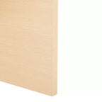 Table basse carrée en bois avec piètement en croix et plateau multicolore