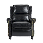 Lot de 2 fauteuils inclinables modernes à assise rembourrée en cuir PU/tissu
