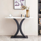 Console moderne, Design aux formes exquises, Cadre en métal avec patins réglables pour entrée