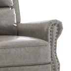 Fauteuil inclinable à dossier rembourré avec clous décoratifs (lot de 2)