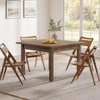 Table de salle à manger carrée de 39,4 pouces pour 2 à 4 personnes avec pieds en bois massif pour salon ou salle à manger