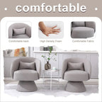Fauteuil pivotant rembourré (lot de 2)